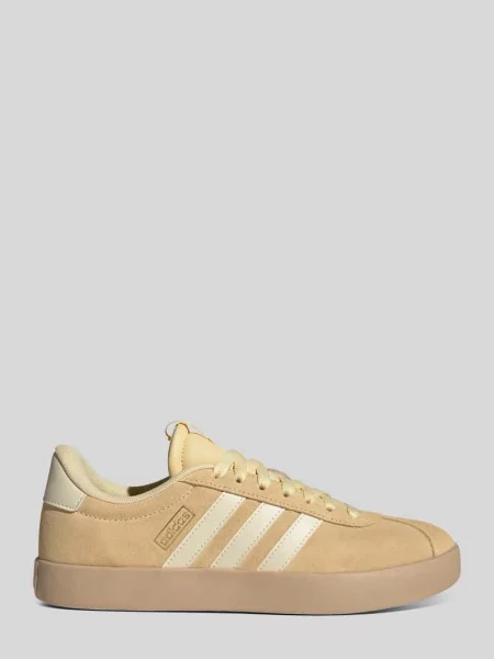 Sneakersy low z weluru bydlęcego z profilowaną podeszwą Adidas Sportswear różowe