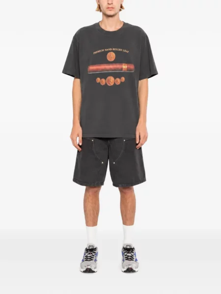 Tricou Melt cu imagine gri