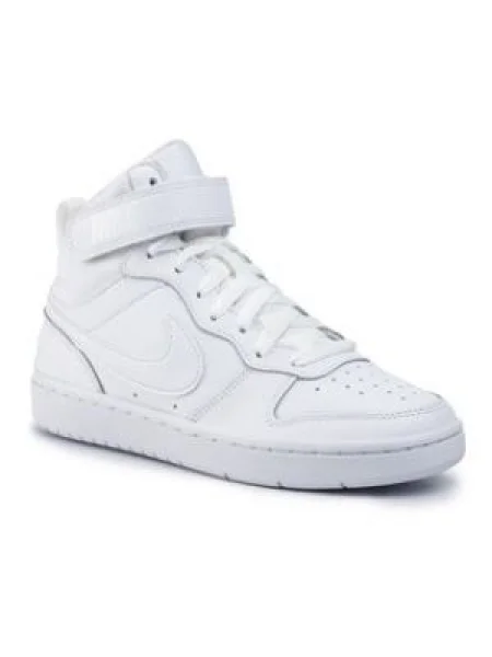 Detské topánky Nike Court Borough Mid 2 white/white/white biela