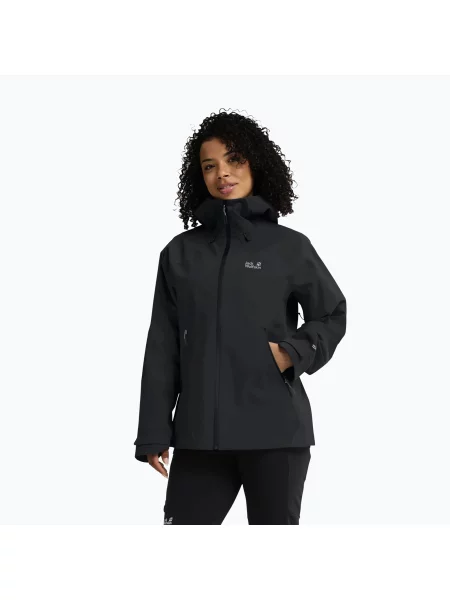 Geacă de ploaie pentru femei Jack Wolfskin Rockpaw 3L phantom