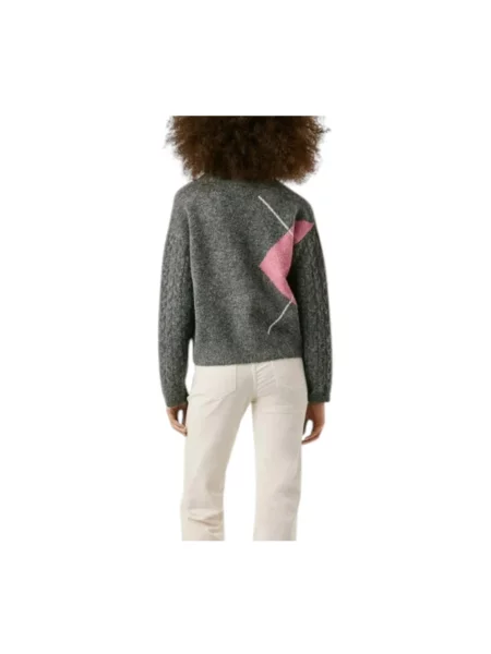 Sweter Pepe Jeans z dżerseju szary