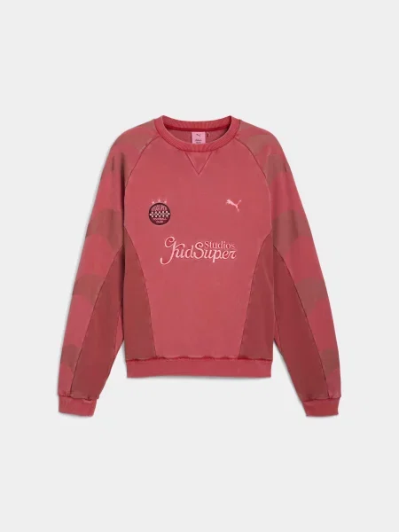 Світшот PUMA x Kidsuper Crew комбінований верх червоний