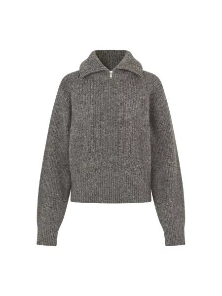 Dzianinowy sweter Samsoe Samsoe szary