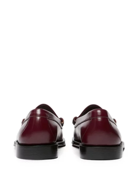 Pantofi loafer G.h.bass de catifea roșu