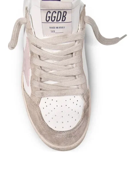 Sneakerși Golden Goose Ball Star din piele de căprioară auriu