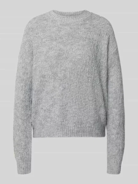 Sweter z dzianiny z elastycznej mieszanki wełny o kroju regular fit Apricot