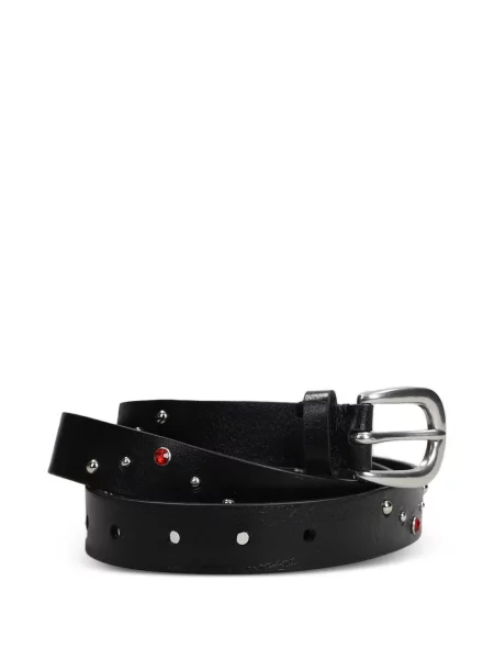 Cu centură curea Paul Smith din piele negru
