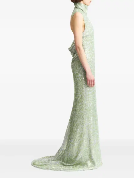Rochie 16arlington din dantelă verde