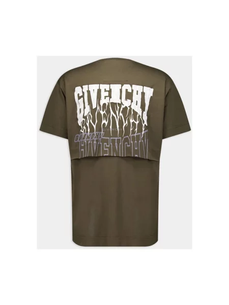 Koszulka Givenchy z logo zielona