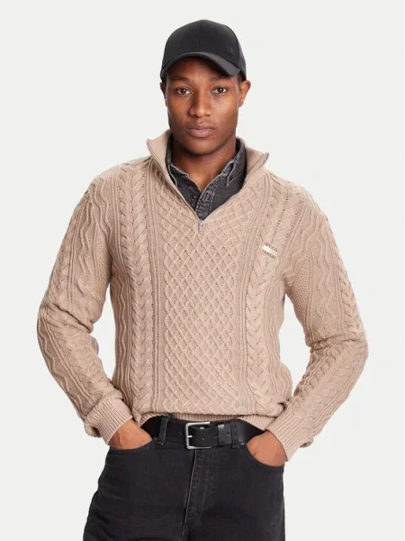 Tommy Jeans Pulover maro