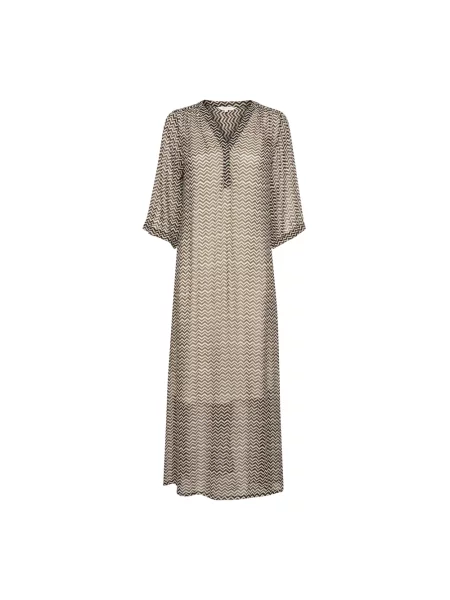 Part Two Sukienka Berit Z Rękawami beige czarna