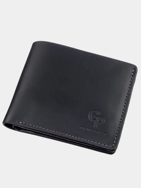 Кожаный кошелек Grande Pelle черный
