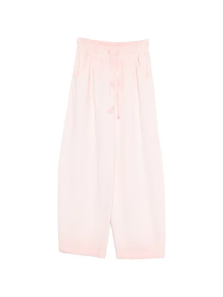 Pantaloni Deha alergare cu cordon roz