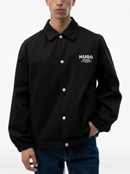 Geacă Hugo cu imagine negru