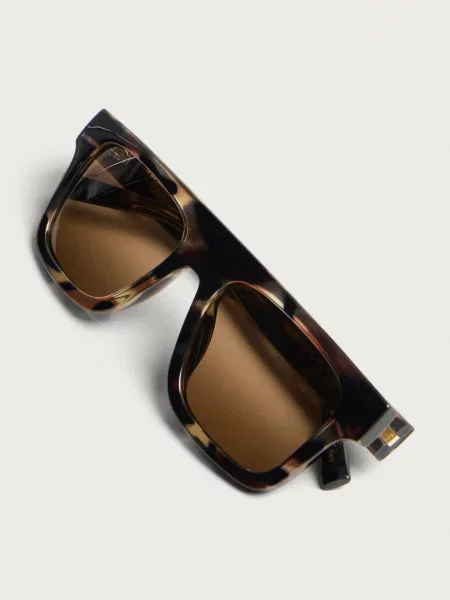 Okulary przeciwsłoneczne Gucci brązowe
