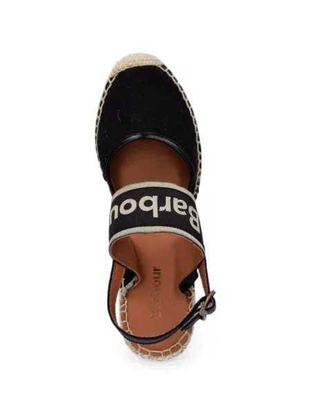Espadrile Barbour cu imagine negru