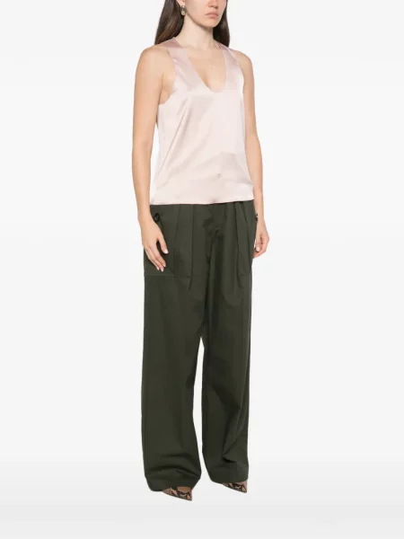 Top Patrizia Pepe din satin roz