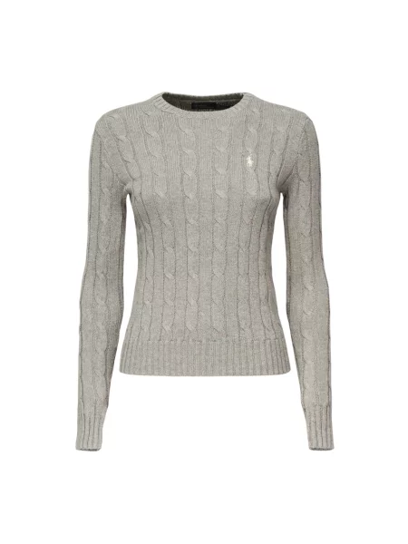 Polo Ralph Lauren Swetry Kobieta M Sweter z Okrągłym Dekoltem szary