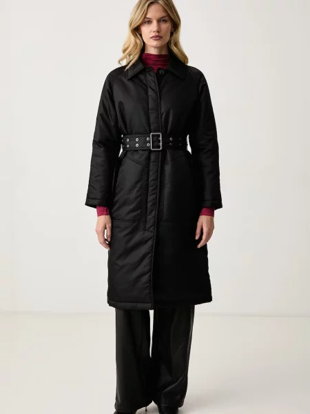 Trussardi jachetă lungă pentru femei negru
