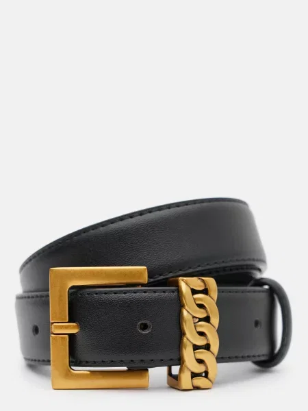 Borsa Leather Ремінь Шкіра чорний