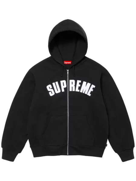 Bluza z kapturem Supreme z logo czarna