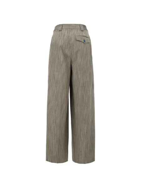 Pantaloni Paul Smith cu model herringbone gri