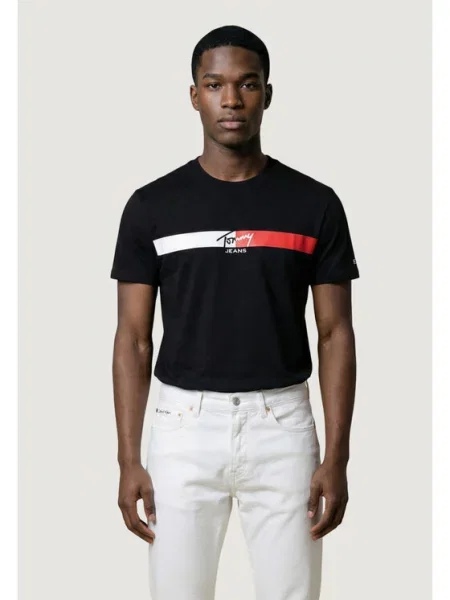 Majica Tommy Hilfiger Jeans crna