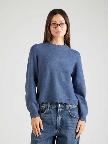 VILA Pulover VINIKOLINA indigo