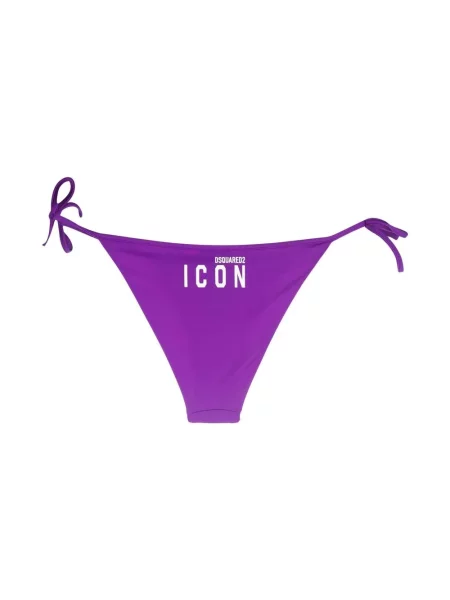 Raštuotas bikinis Dsquared2 violetinė