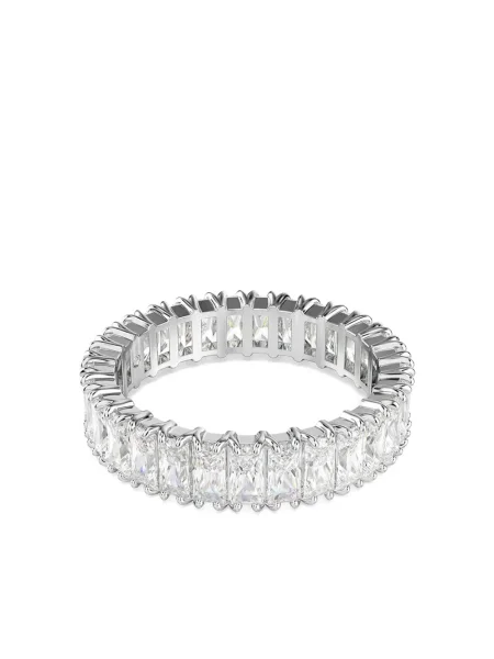 Inel Swarovski argintiu