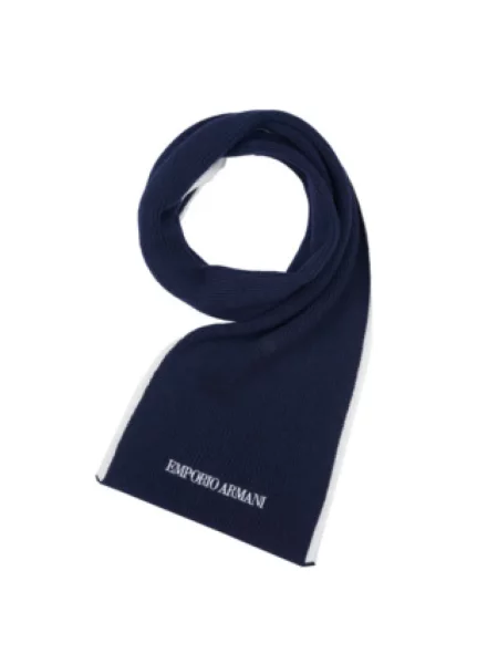 Szal Emporio Armani niebieska