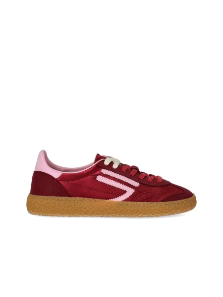 Satynowe sneakersy Puraai czerwone
