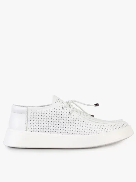 Кожаные мокасины Modamilano белые
