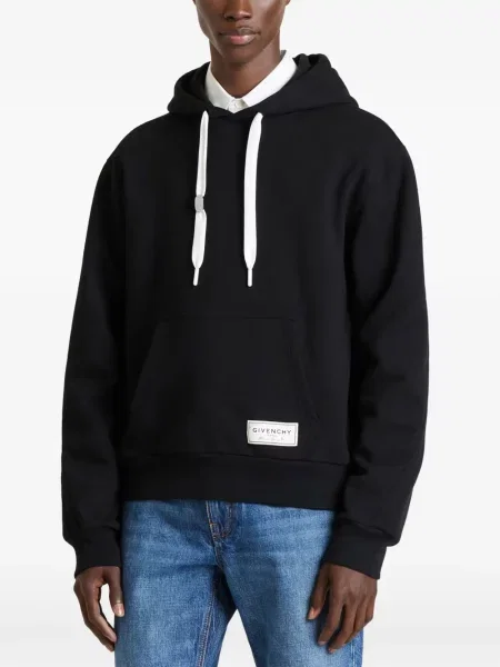 Hanorac cu glugă Givenchy din fleece negru