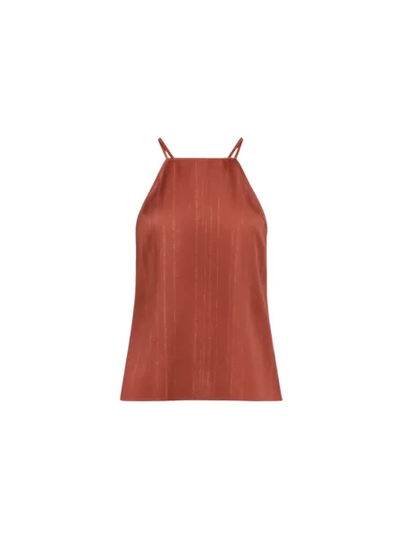 Satynowy top Forte Forte czerwony