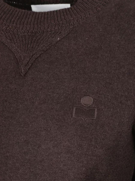 Pulover Isabel Marant cu broderie maro