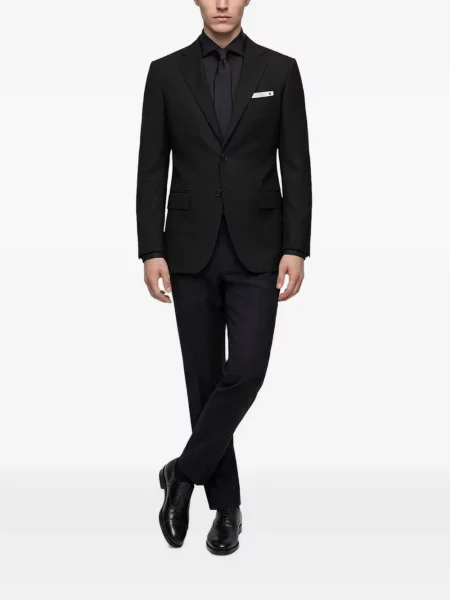 Cravată Kiton de lână negru