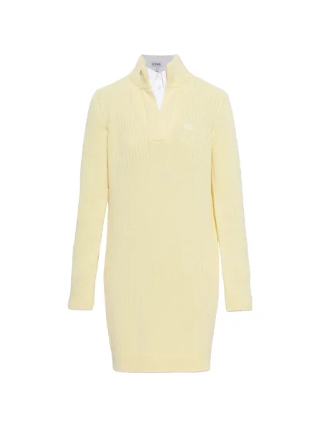 Rochie mini Loewe tricotate galben