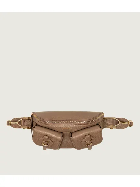 Rucsac Coccinelle din piele bej
