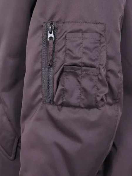 Geacă parka Aspesi cu glugă maro