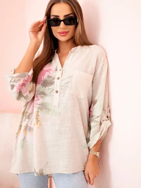 Bluzka Kesi Włoski beżowa