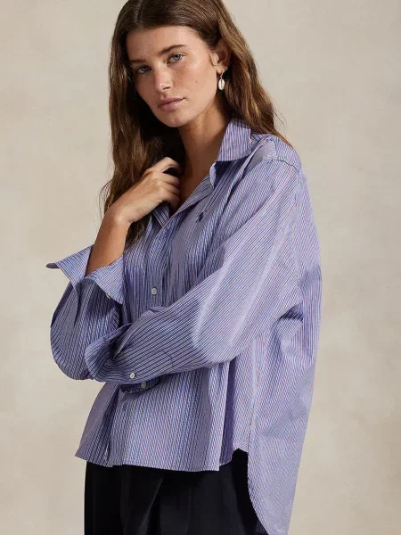 Wielobarwność koszula Polo Ralph Lauren w paski biała