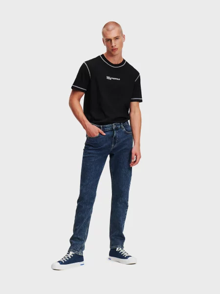 Прямые джинсы Karl Lagerfeld Jeans синие