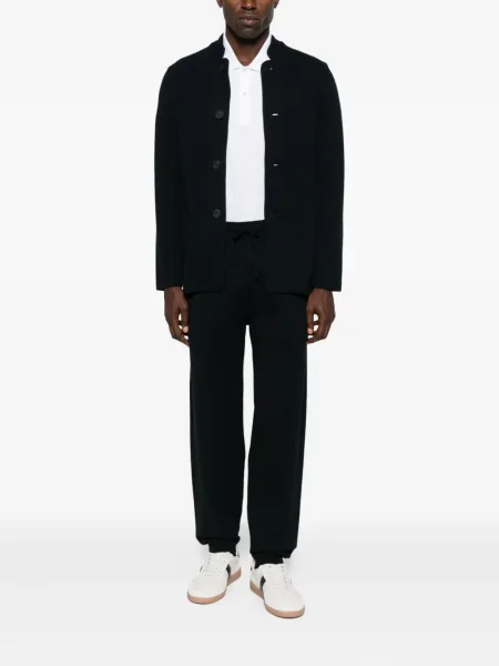 Pantaloni Emporio Armani cu cordon albastru