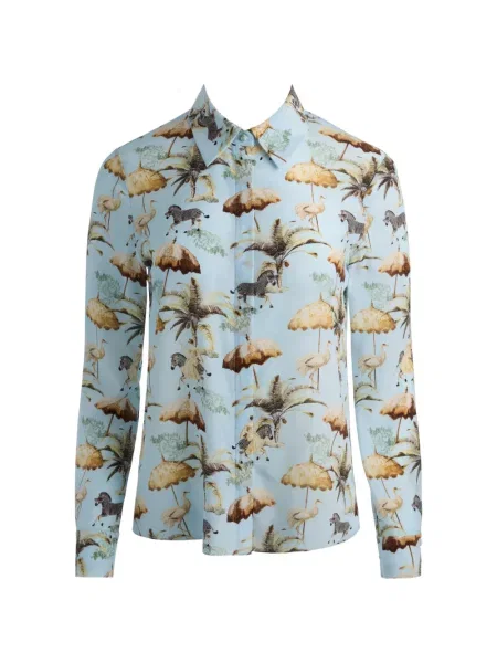 Cămașă Alice + Olivia cu imagine albastru