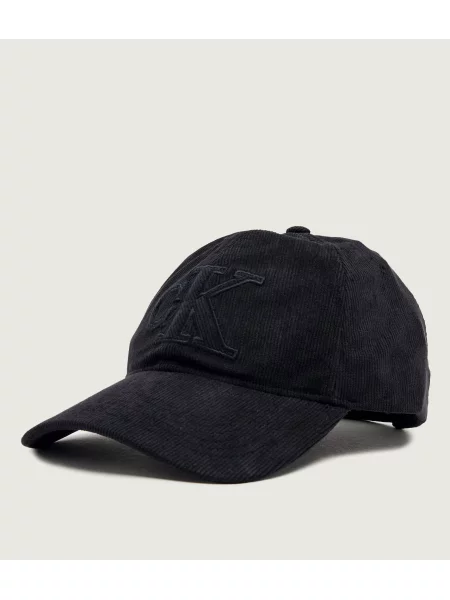 Kordbársony baseball sapka Calvin Klein fekete