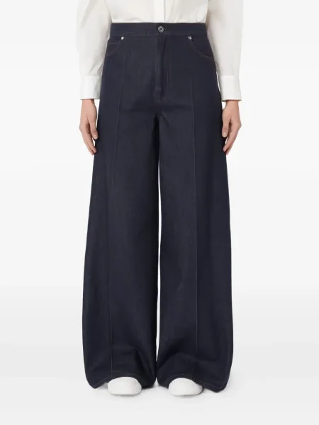 Blugi Max Mara plisate albastru