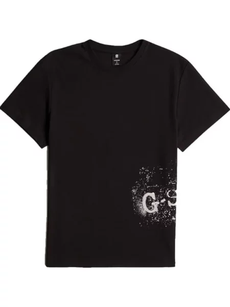 G-star Koszulki Mężczyzna L Nadrukowany T-shirt czarny