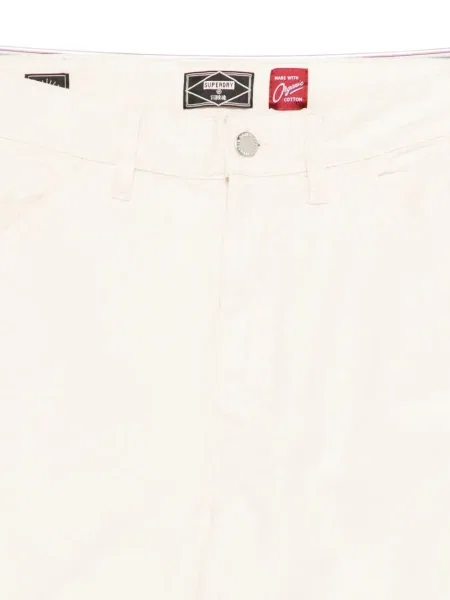 Pantaloni Superdry alb