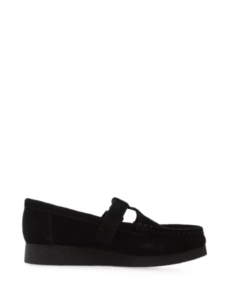Sneakerși Clarks cu cataramă negru